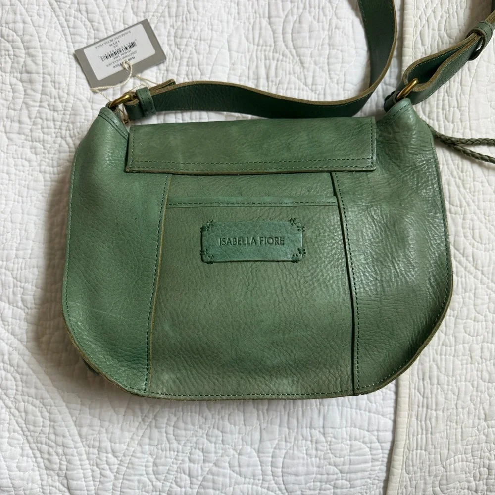 Isabella Fiore crossbody saddle bag, Josephine Shoulder sage - Picture 4 of 8